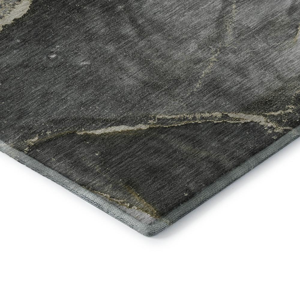Luxury Washable Odyssey OY14 Charcoal 5' x 7'6" Rug