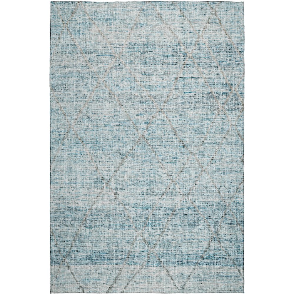 Luxury Washable Indoor/Outdoor Portico Teal 10' x 14' Rug