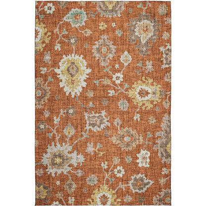 Luxury Washable Indoor/Outdoor Portico Paprika 10' x 14' Rug