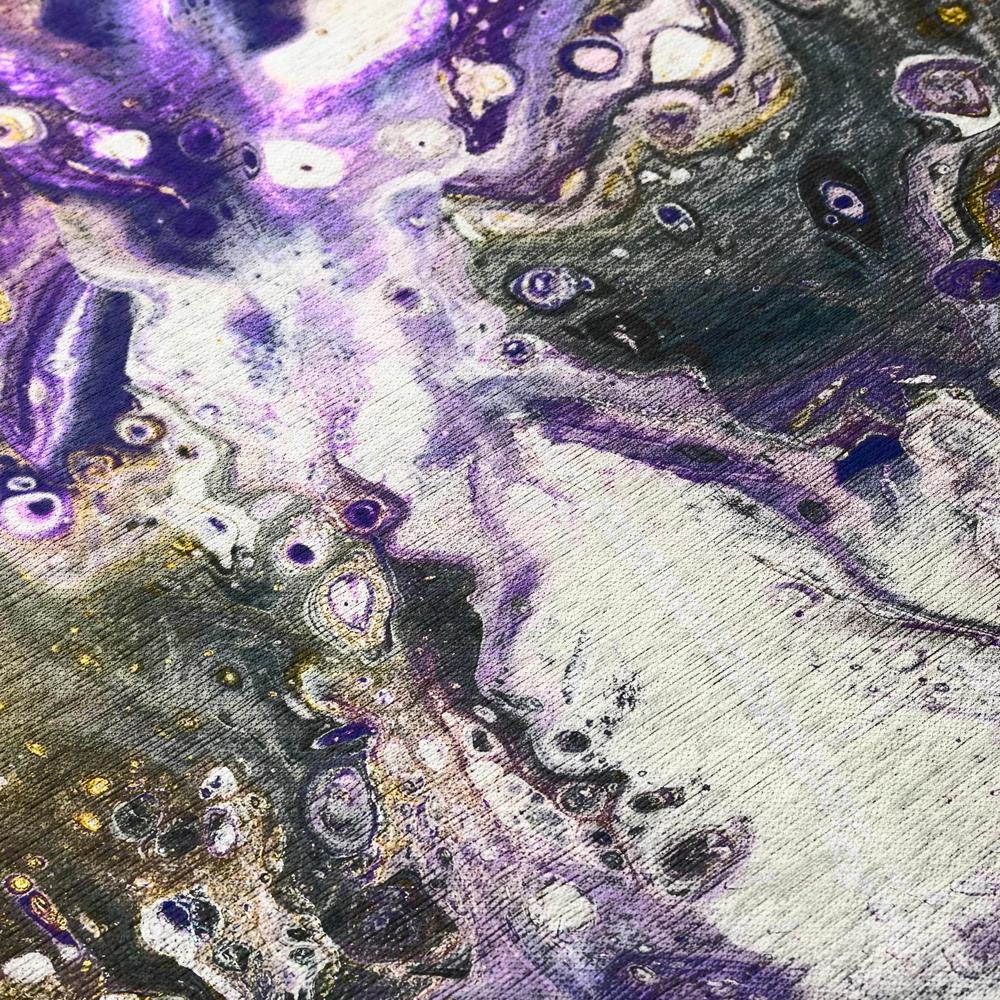 Karina Amethyst Modern Abstract 5' x 7'6" Area Rug Amethyst AKC37