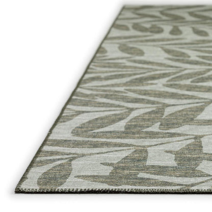 Yuma Green Coastal Floral 5' x 7'6" Area Rug Green AYU35