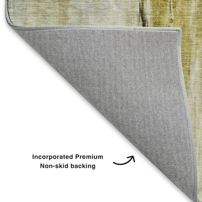 Luxury Washable Indoor/Outdoor Ravenna Taupe 8' x 8' Round Rug