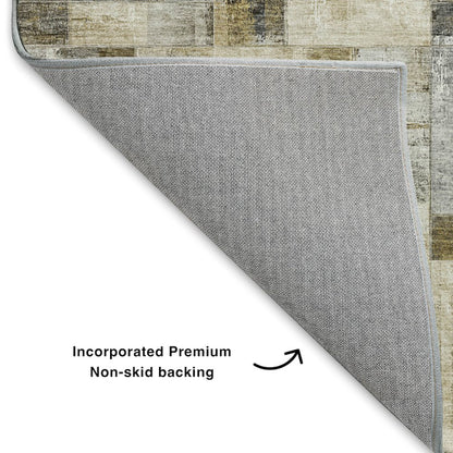 Luxury Washable Indoor/Outdoor Ravenna Granite 8' x 8' Round Rug