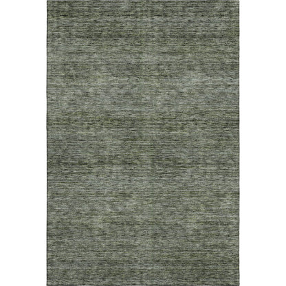 Luxury Washable Indoor/Outdoor Soft Essentials SE1 Green 10' x 14' Rug