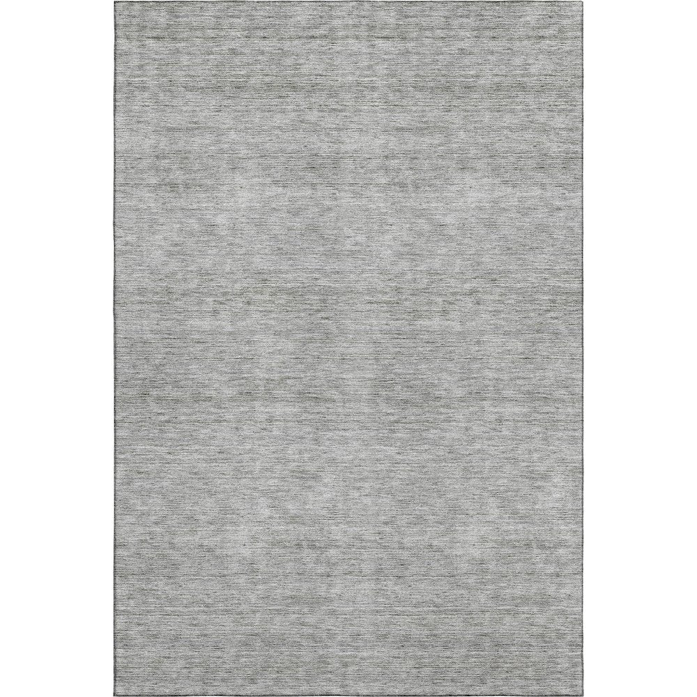Luxury Washable Indoor/Outdoor Soft Essentials SE1 Gray 10' x 14' Rug