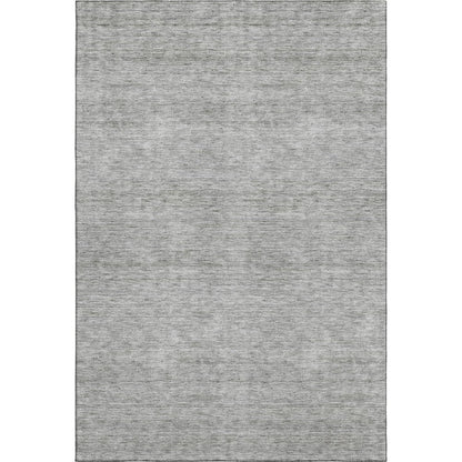Luxury Washable Indoor/Outdoor Soft Essentials SE1 Gray 10' x 14' Rug