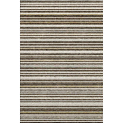 Luxury Washable Indoor/Outdoor Soft Essentials SE2 Brown 10' x 14' Rug