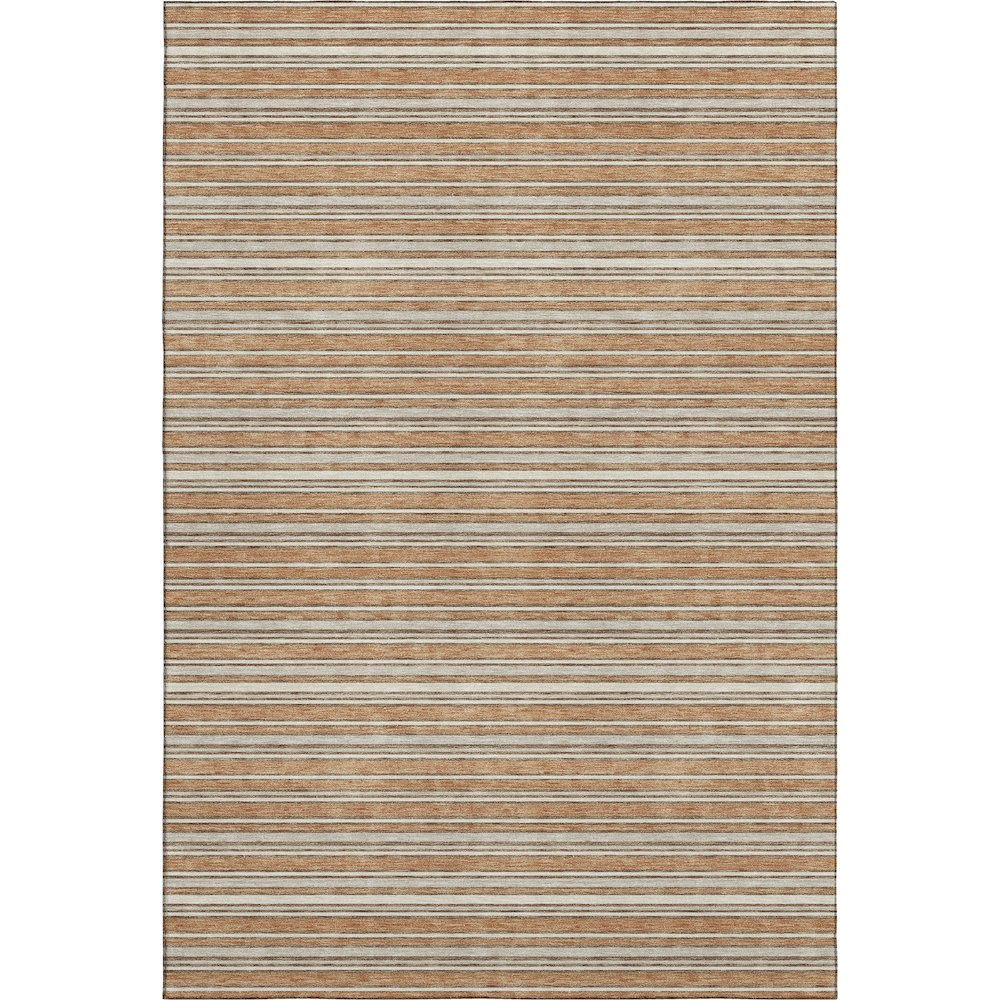 Luxury Washable Indoor/Outdoor Soft Essentials SE2 Orange 10' x 14' Rug
