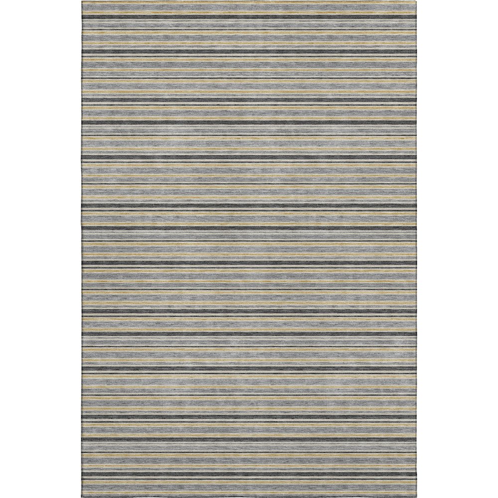Luxury Washable Indoor/Outdoor Soft Essentials SE2 Gray 10' x 14' Rug