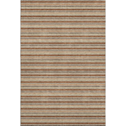Luxury Washable Indoor/Outdoor Soft Essentials SE2 Orange 10' x 14' Rug