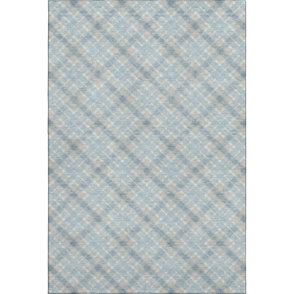 Luxury Washable Indoor/Outdoor Soft Essentials SE3 Blue 10' x 14' Rug