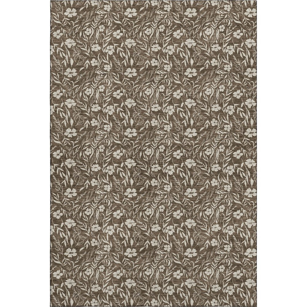 Luxury Washable Indoor/Outdoor Soft Essentials SE4 Brown 10' x 14' Rug