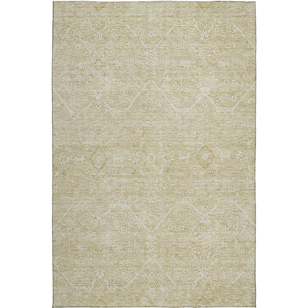 Luxury Washable Indoor/Outdoor Solace Beige 10' x 14' Rug