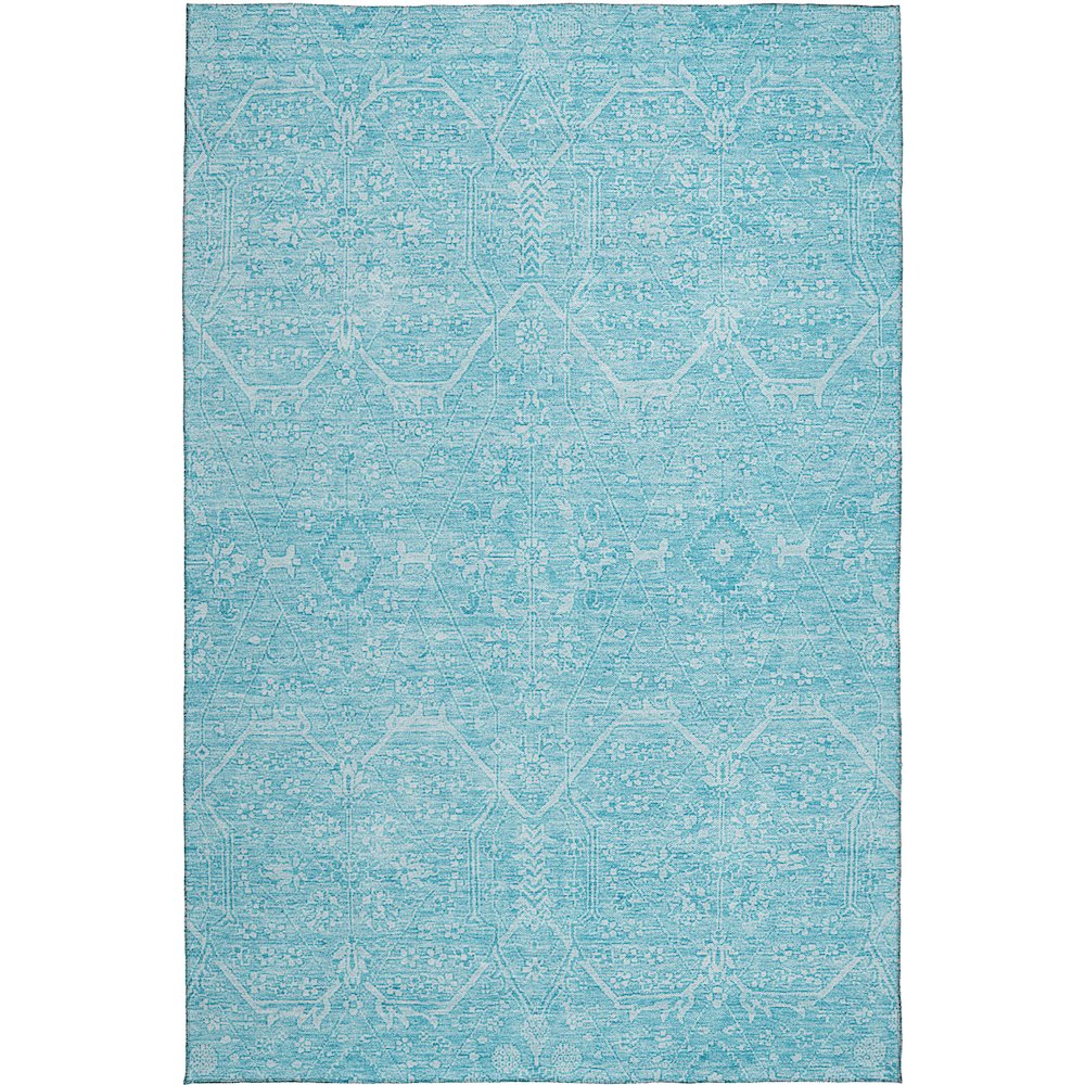 Luxury Washable Indoor/Outdoor Solace Sky 10' x 14' Rug