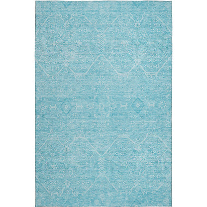 Luxury Washable Indoor/Outdoor Solace Sky 10' x 14' Rug