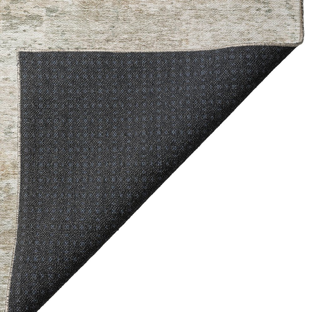 Luxury Washable Indoor/Outdoor Solace Linen 8' x 8' Round Rug