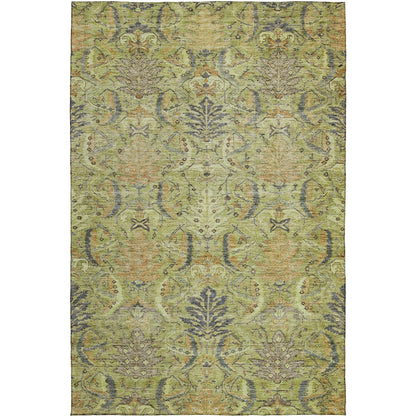 Luxury Washable Indoor/Outdoor Solace Aloe 10' x 14' Rug