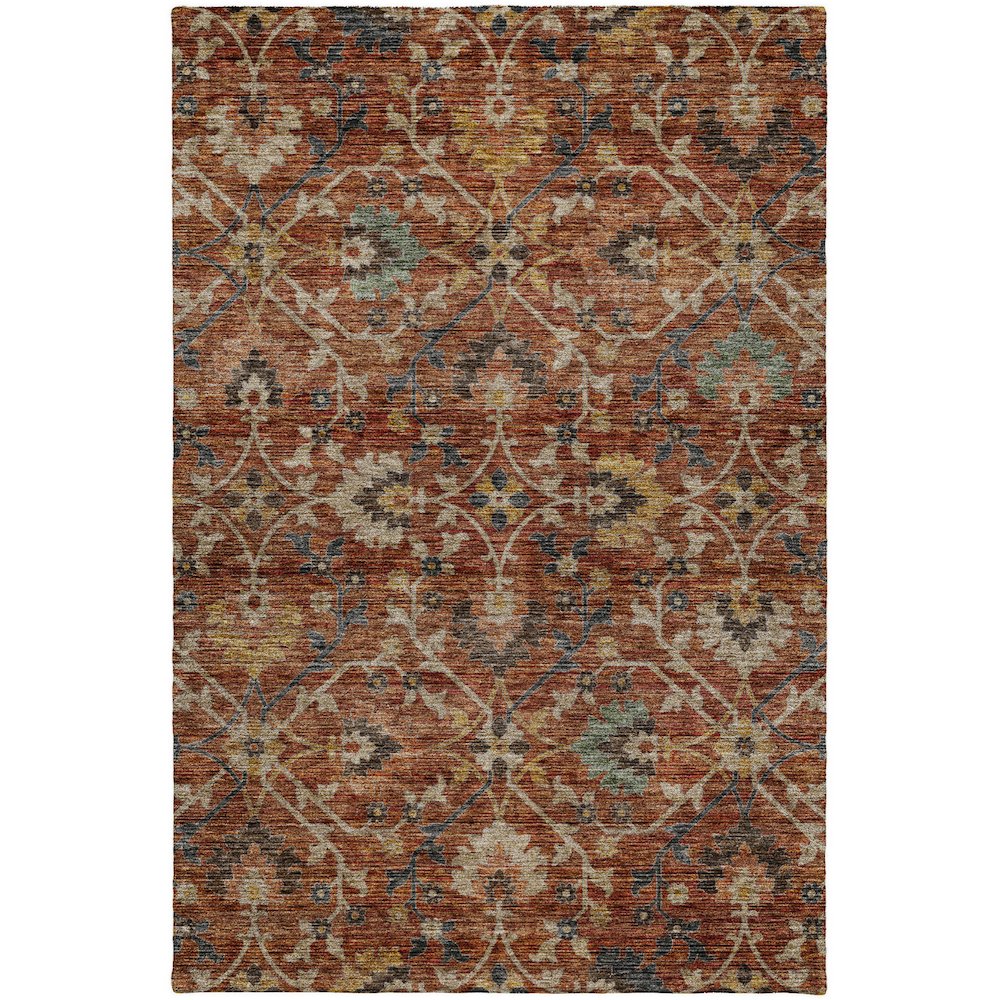 Indoor/Outdoor Silk Road Paprika 9' x 12' Rug