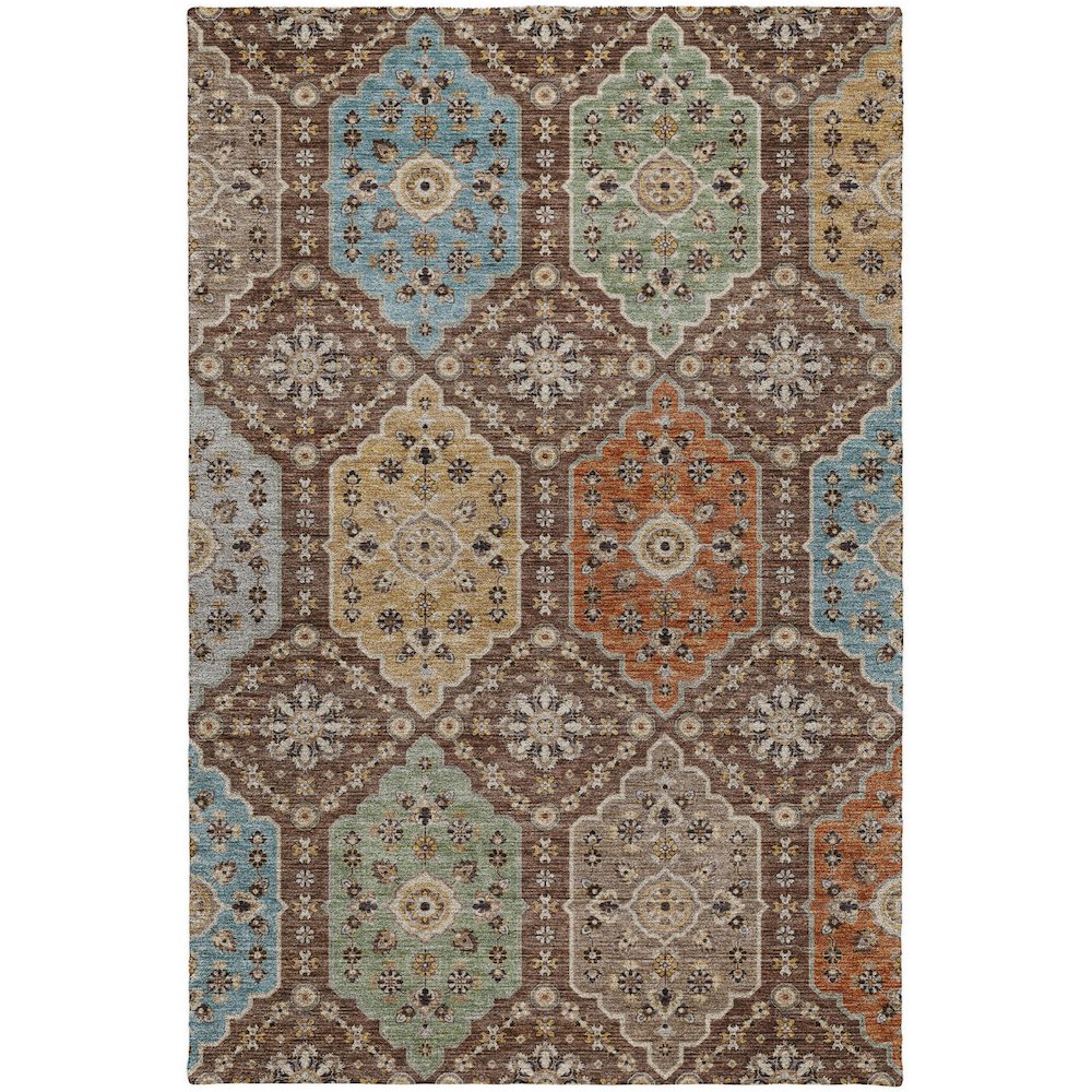 Indoor/Outdoor Silk Road Chocolate 9' x 12' Rug