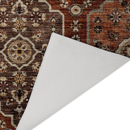 Indoor/Outdoor Silk Road Paprika 6'6" x 9'6" Rug