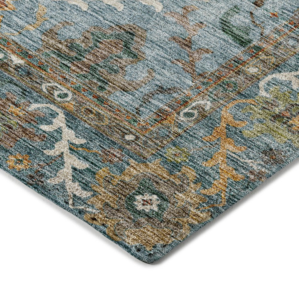 Indoor/Outdoor Silk Road Aqua 6'6" x 9'6" Rug