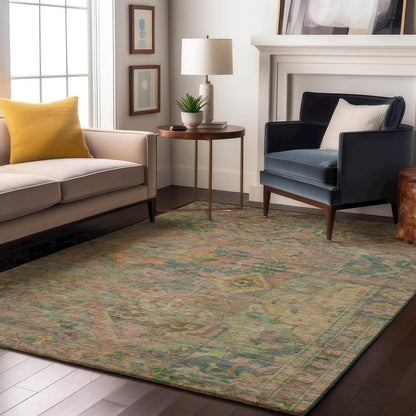 Luxury Washable Indoor/Outdoor Tabrook Blush 10' x 14' Rug