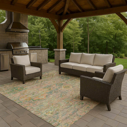 Luxury Washable Indoor/Outdoor Tabrook Blush 10' x 14' Rug