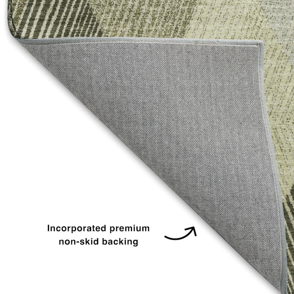 Luxury Washable Indoor/Outdoor The Reserve Fern 8' x 8' Round Rug