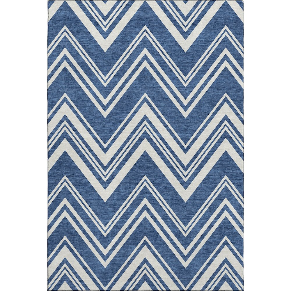 Luxury Washable Indoor/Outdoor The Reserve Blue 10' x 14' Rug