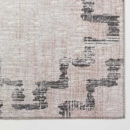 Yuma Taupe Transitional Trellis 5' x 7'6" Area Rug Taupe AYU45
