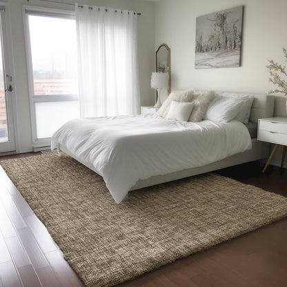 Luxury Washable Voyage VY1 Brown 10' x 14' Rug