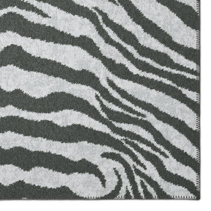 Safari Grey Animal Animal Print 5' x 7'6" Area Rug Grey ASF31