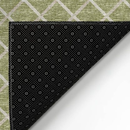 Indoor/Outdoor York YO1 Aloe Washable 2'3" x 7'6" Rug