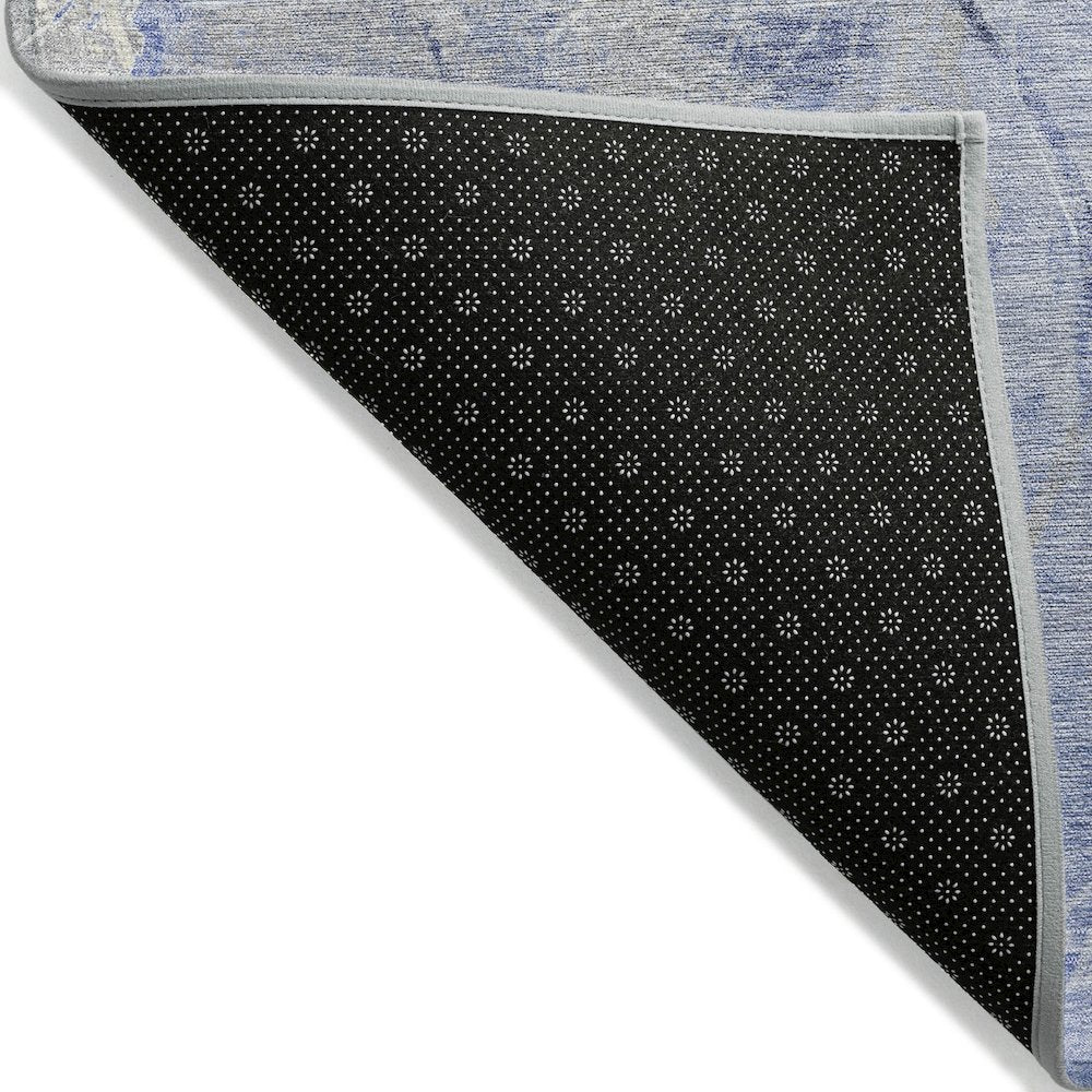 Machine Washable Indoor/Outdoor Chantille Denim 8' x 10' Rug