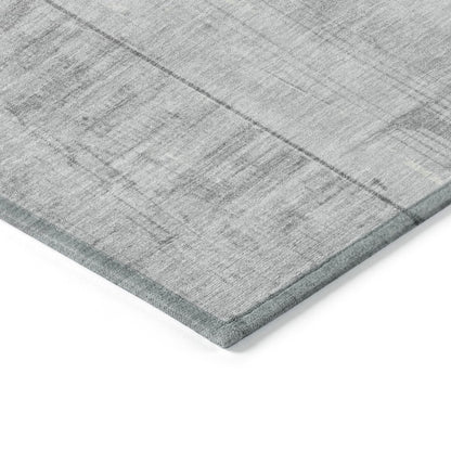 Machine Washable Indoor/Outdoor Chantille Gray 8' x 10' Rug
