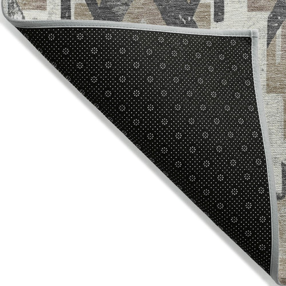Machine Washable Indoor/Outdoor Chantille Taupe 8' x 10' Rug