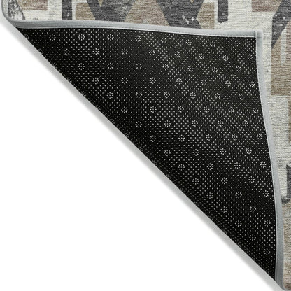 Machine Washable Indoor/Outdoor Chantille Taupe 8' x 10' Rug