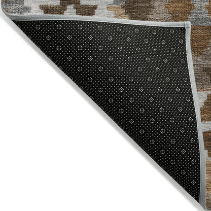 Machine Washable Indoor/Outdoor Chantille Copper 8' x 10' Rug