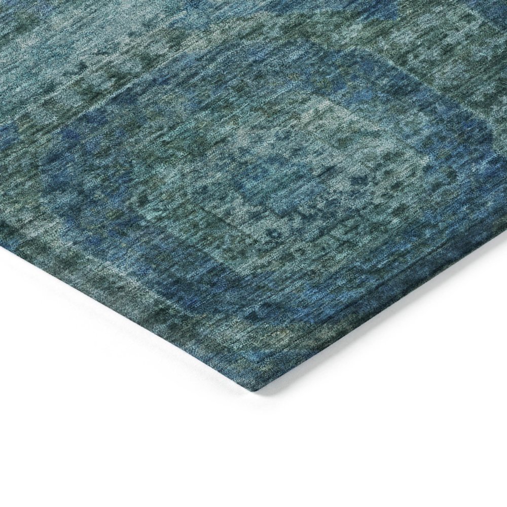 Machine Washable Indoor/Outdoor Chantille Blue 8' x 10' Rug