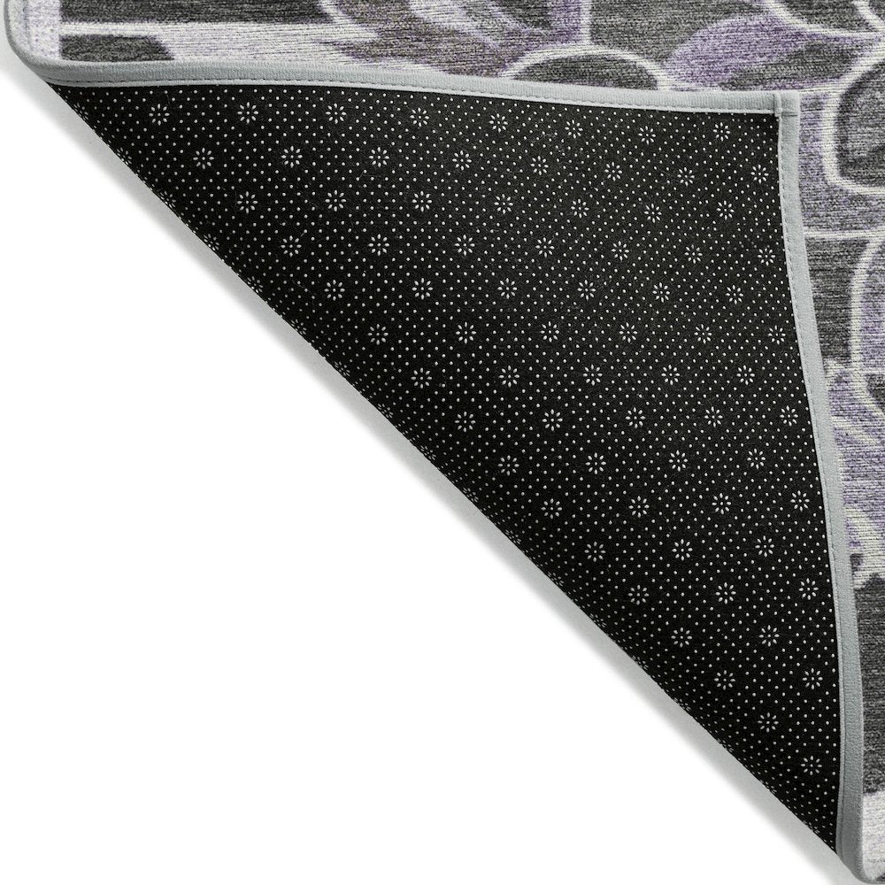 Machine Washable Indoor/Outdoor Chantille Purple 8' x 10' Rug