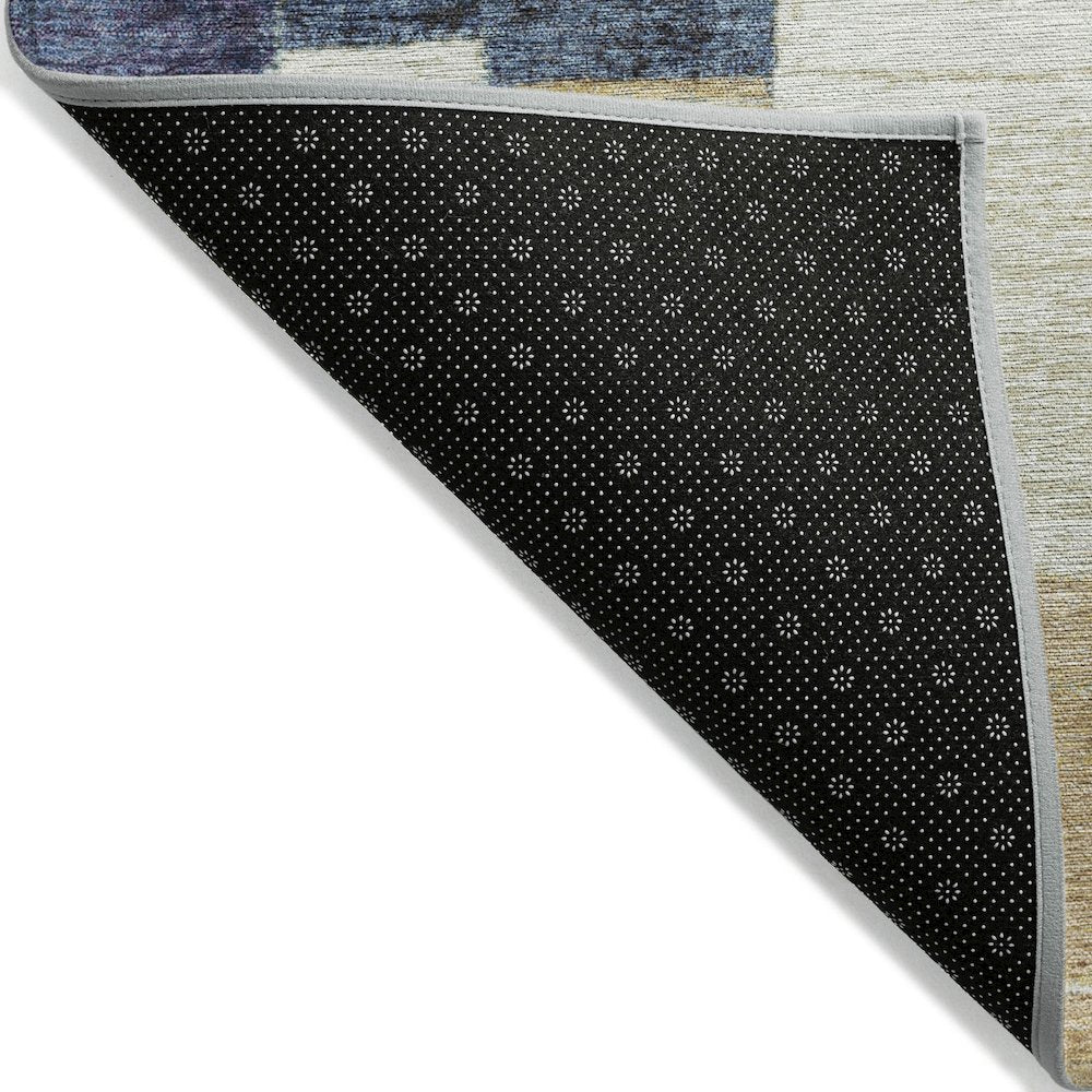 Machine Washable Indoor/Outdoor Chantille Navy 8' x 10' Rug
