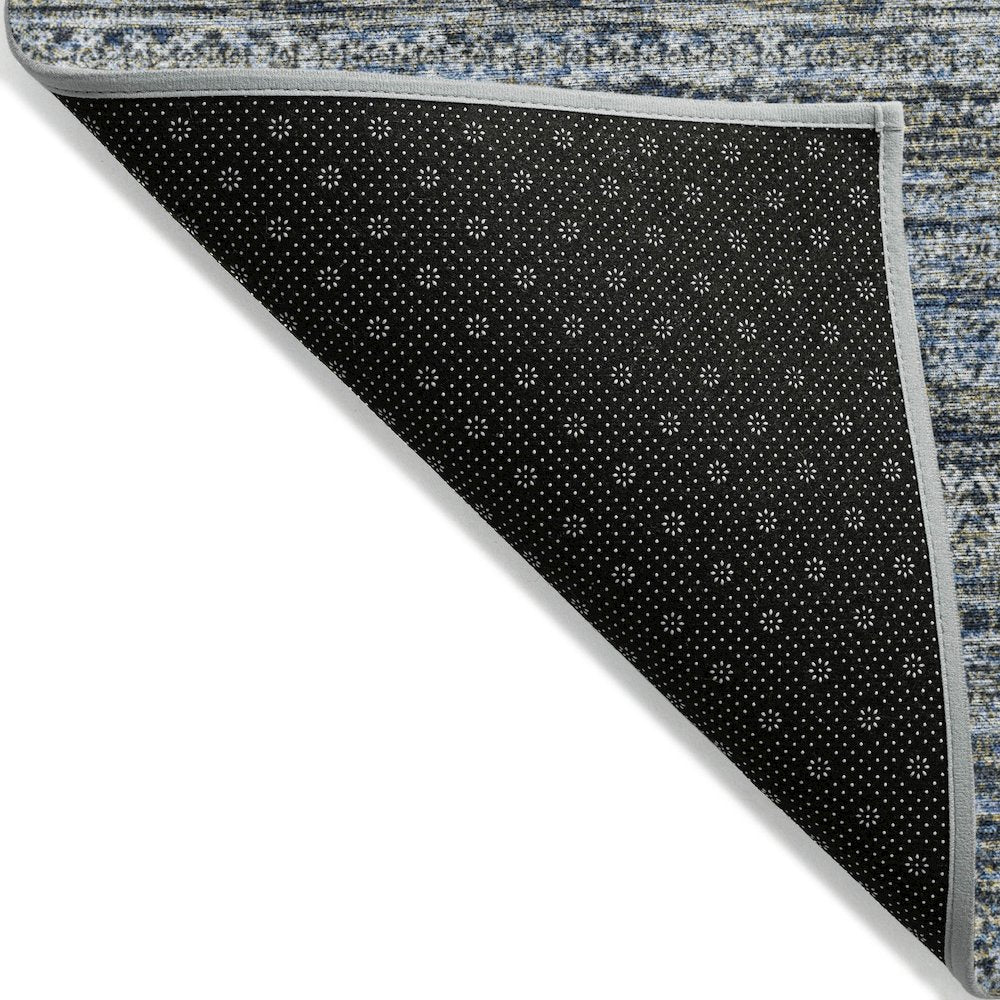 Machine Washable Indoor/Outdoor Chantille Denim 8' x 10' Rug