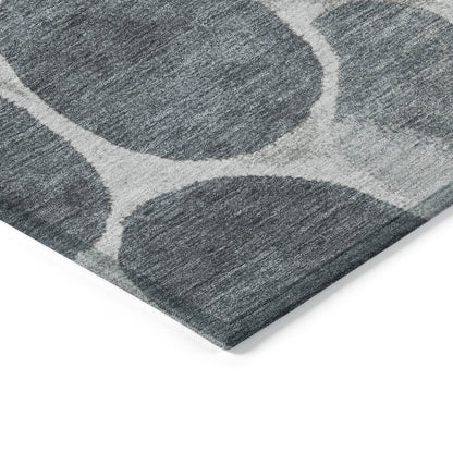Machine Washable Indoor/Outdoor Chantille Pewter 8' x 10' Rug