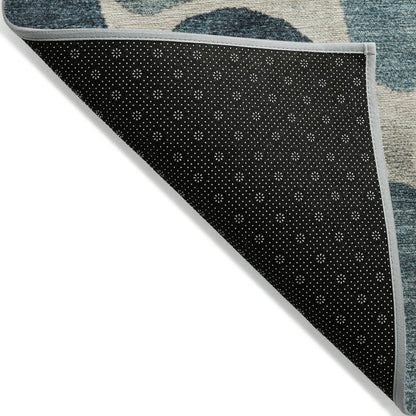 Machine Washable Indoor/Outdoor Chantille Teal 8' x 10' Rug