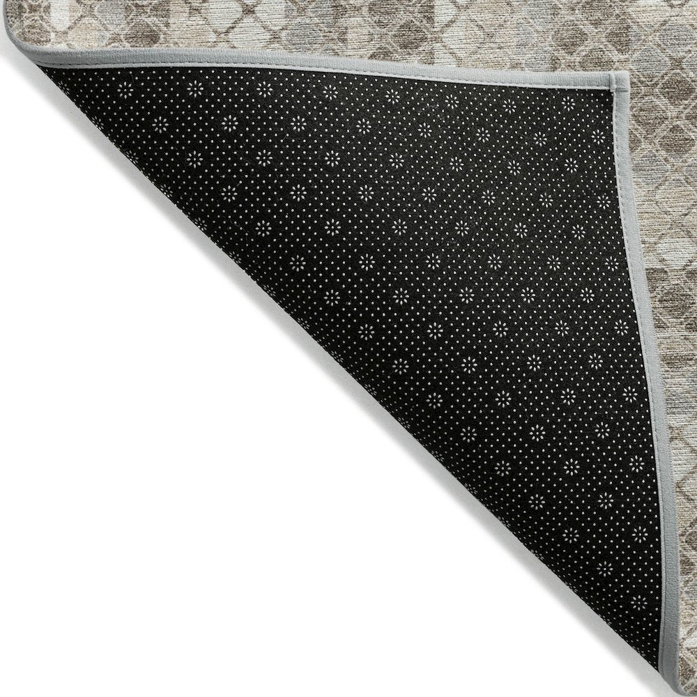 Machine Washable Indoor/Outdoor Chantille Taupe 8' x 10' Rug