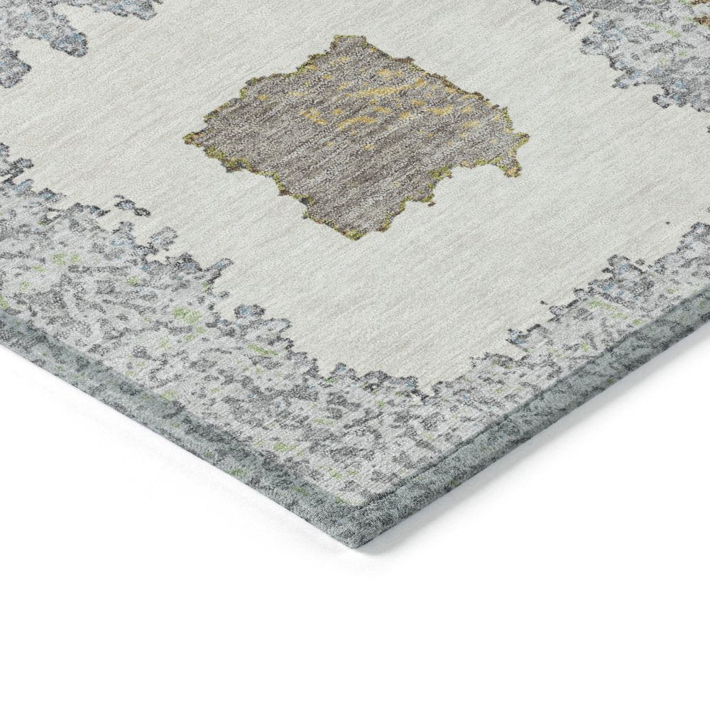 Machine Washable Indoor/Outdoor Chantille Gray 8' x 10' Rug