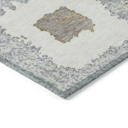 Machine Washable Indoor/Outdoor Chantille Gray 8' x 10' Rug
