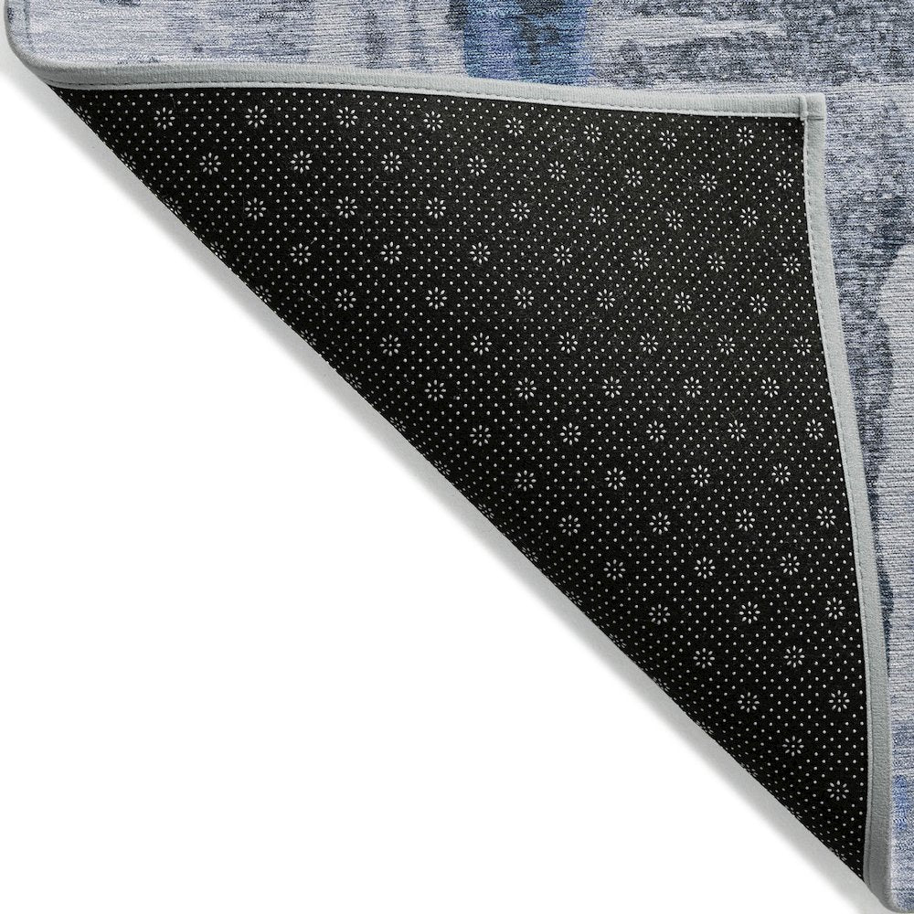 Machine Washable Indoor/Outdoor Chantille ACN2015 Blue 8' x 10' Rug