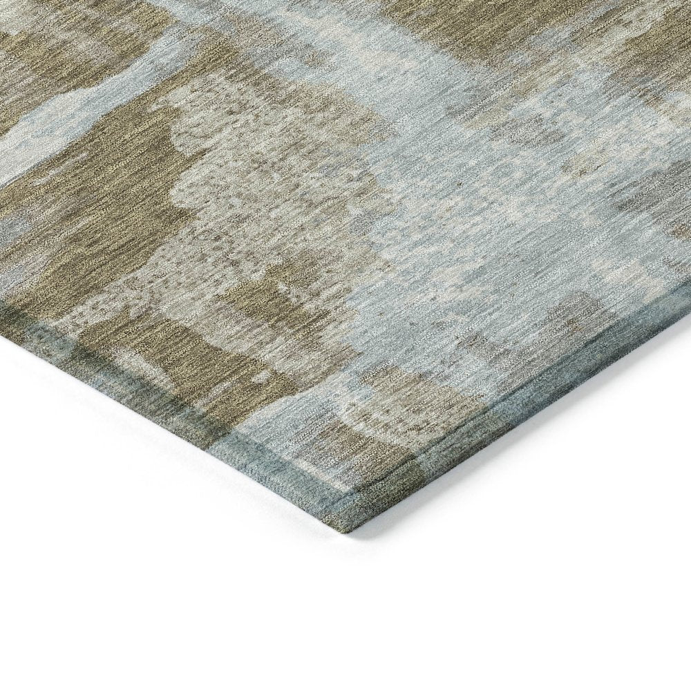 Machine Washable Indoor/Outdoor Chantille ACN2015 Brown 8' x 10' Rug