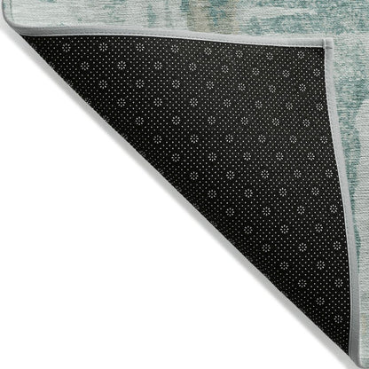 Machine Washable Indoor/Outdoor Chantille ACN2015 Teal 8' x 10' Rug